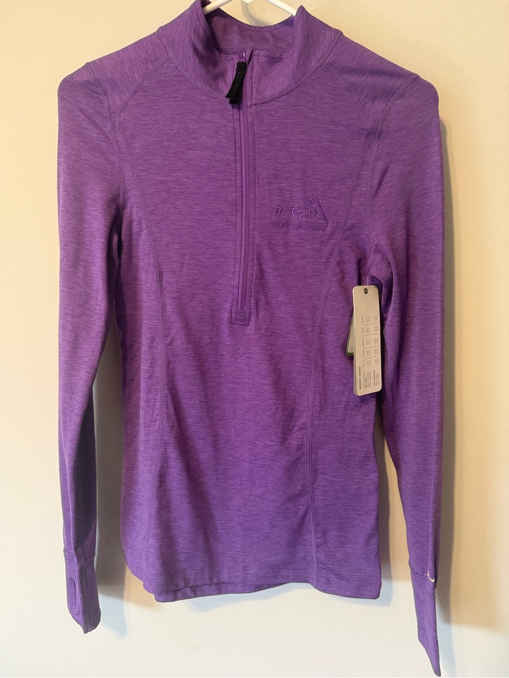 REI Co-op Purple Long-Sleeve Half-Zip Performance Tee